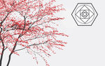 矢量图设计元素背景素材白墙红树
