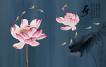 水墨荷花
