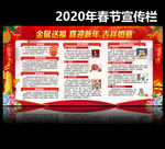 2020新年春节展板宣传栏