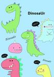 小恐龙卡通  可爱恐龙