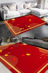 红色喜庆底纹地毯