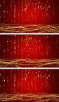 4k高清红色科技LED粒子视频