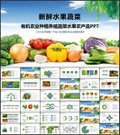 有机蔬菜水果种植食品宣传