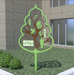 低碳环保树造型