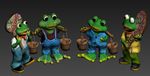 青蛙造型3D