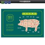 PSD猪肉分割图