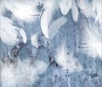现代简约北欧抽象羽毛背景墙壁纸