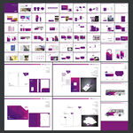 紫色VI模板