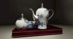中国风青花瓷茶壶套装