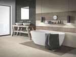 现代意式 浴室瓷砖岩板效果图