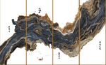 新中式四条屏抽象山水装饰画