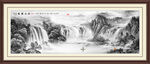 中国风 中式装饰画 水墨山水画