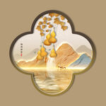 五福臨門掛畫