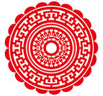 中國傳統(tǒng)花紋剪紙窗花