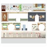 竹文化古风文化墙展厅设计合集