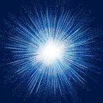 宇宙爆炸粒子射线蓝色科技光线