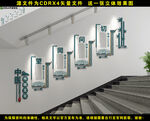 中医楼梯文化墙