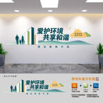愛護環境共享和諧文化墻