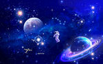 夢幻宇宙星空場景