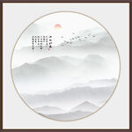 新中式禪意山水畫