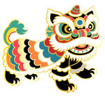 彩色舞獅