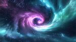夢幻宇宙漩渦星空景象