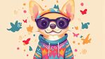 時尚萌犬的多彩夢幻世界