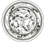傳統(tǒng)圓形龍紋圖案設計