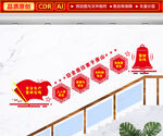 安全生產(chǎn)樓梯文化墻
