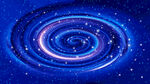 夢幻藍(lán)色星系漩渦星空頂