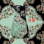 中式分層刺繡精美服飾圖案