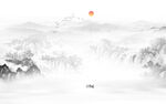 水墨山水圖