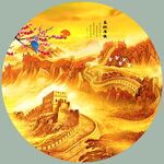 圓形山水畫(huà)