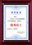 優秀員工榮譽證書展示