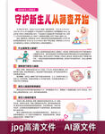 守護新生兒從篩查開始海報