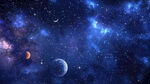 夢幻宙星空背景圖