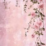 粉色玫瑰藤蔓唯美背景圖