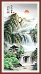 玄關(guān)山水畫