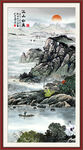 玄關(guān)山水畫