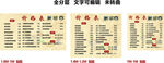腸粉米粉米線價(jià)格表菜單明細(xì)門頭