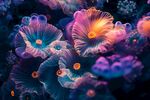 夢幻炫彩花朵微觀世界