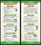 夏季健康教育知識(shí)展架