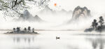 意境山水背景