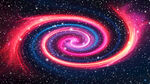 炫彩紅色星空旋渦吊頂