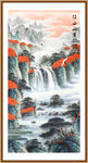 玄關(guān)山水畫