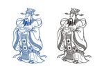 財神矢量圖形