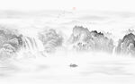 國畫水墨山水