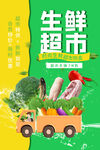 生鮮超市促銷宣傳圖