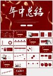 紅色極簡(jiǎn)年中總結(jié)PPT模板
