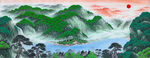 巨幅山水風景畫
